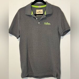 Hollister Men’s Short Sleeve Stretch Gray Polo Collared L11
51225